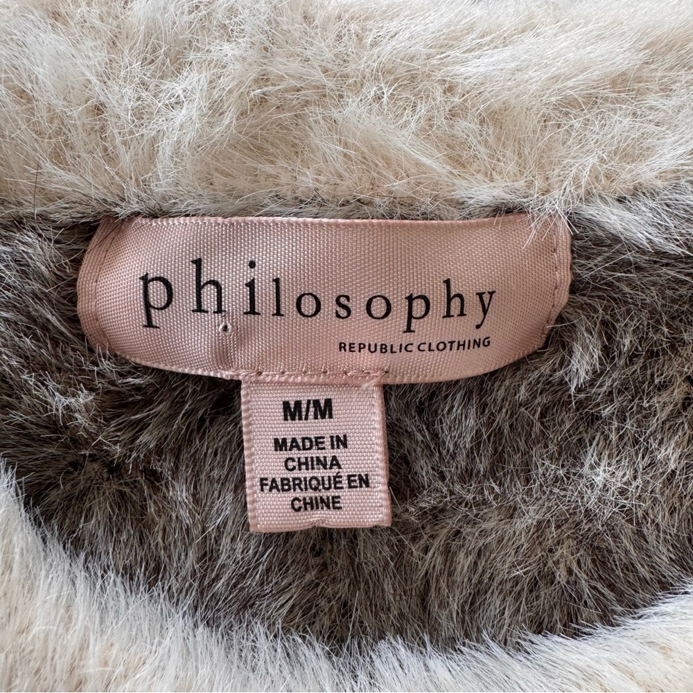 Philosophy Leopard Print Fuzzy Sweater 🐆🤎 - Picture 3 of 7